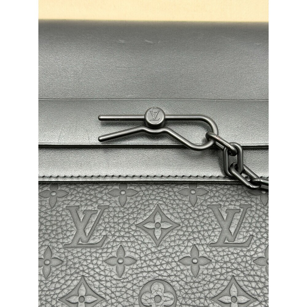 Louis Vuitton Pochette Steamer Monogram Taurillon Leather Bag Authentic - Picture 7 of 11